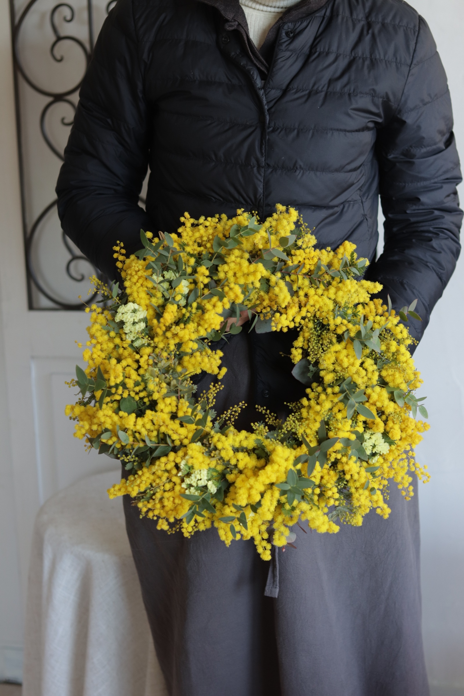 ミモザリースのワークショップ - flower HyggE フラワーヒュッゲ